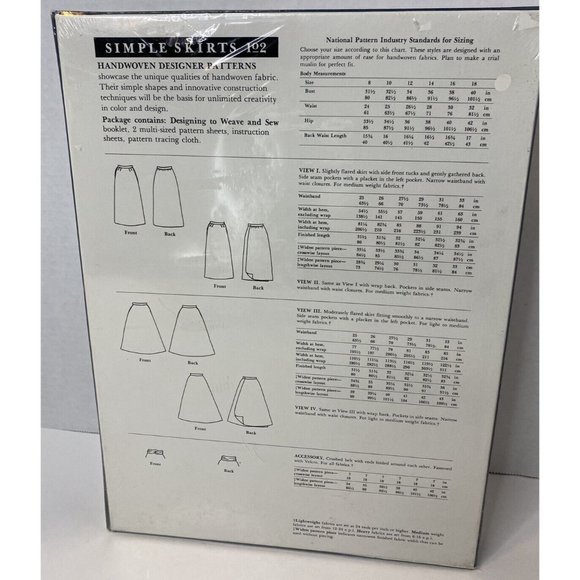 Jean Scorgie-Handwoven Designer Patterns Simple Skirts NEW - Picture 2 of 3